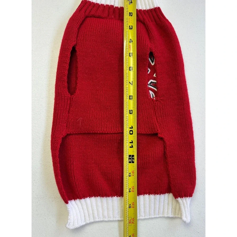 Top Paw Dog Sweater M Red Reindeer Christmas Knit Pullover Holiday Winter Pet
